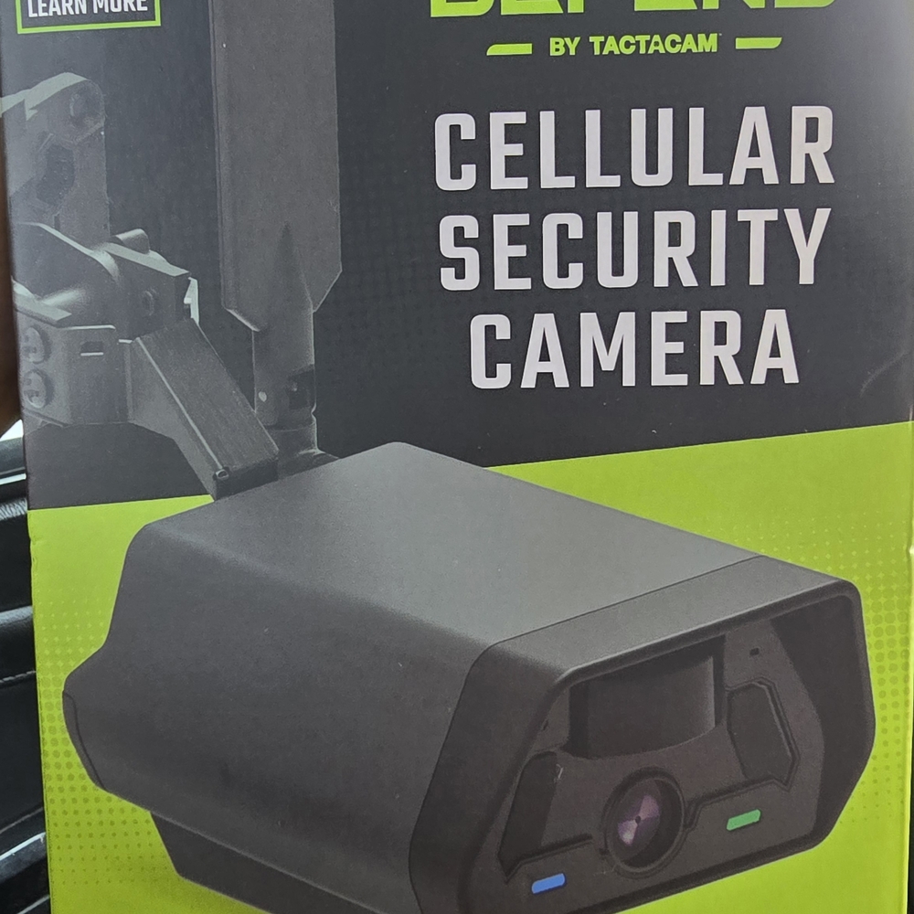 Black Cellular Security Camera